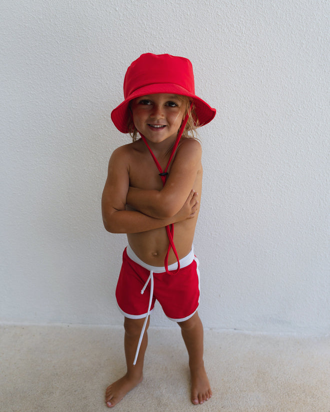 BUCKET HAT - WATERMELON RED