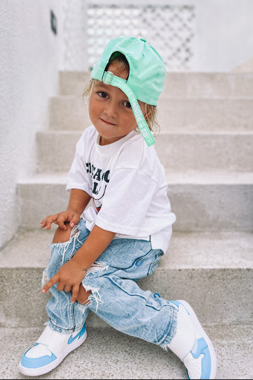 CUBS DISTRESSED DENIM KIDS JEANS