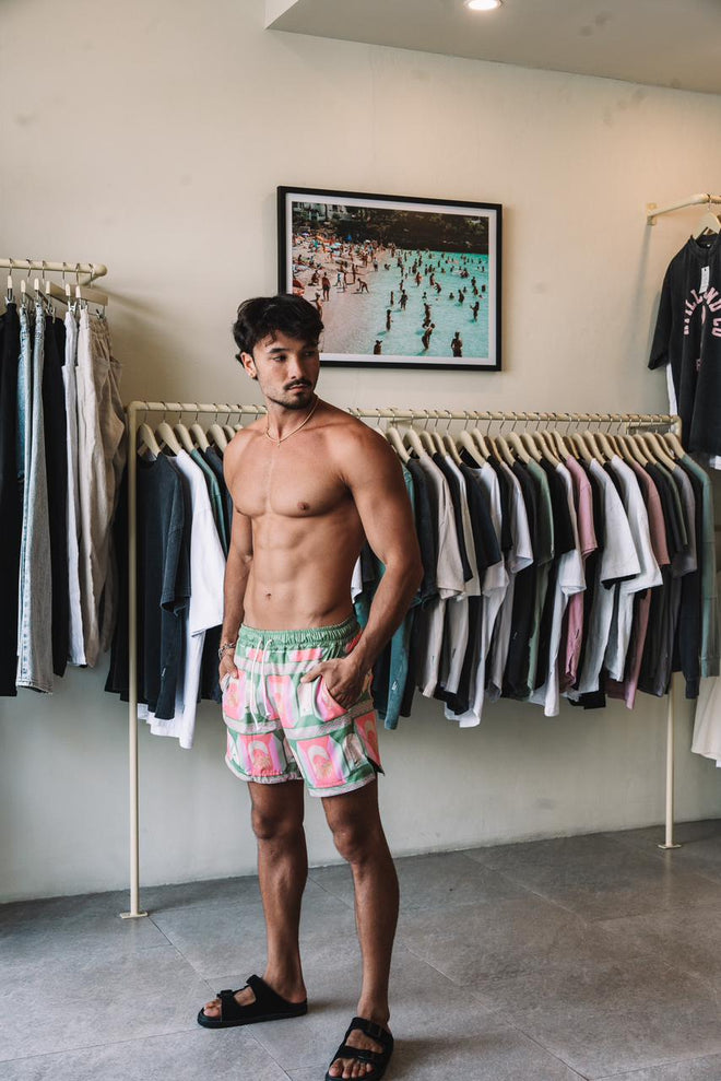 MENS FLAT ART BOARDIES