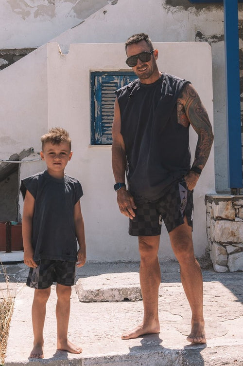 MENS ZEFI TANK - DISTRESSED