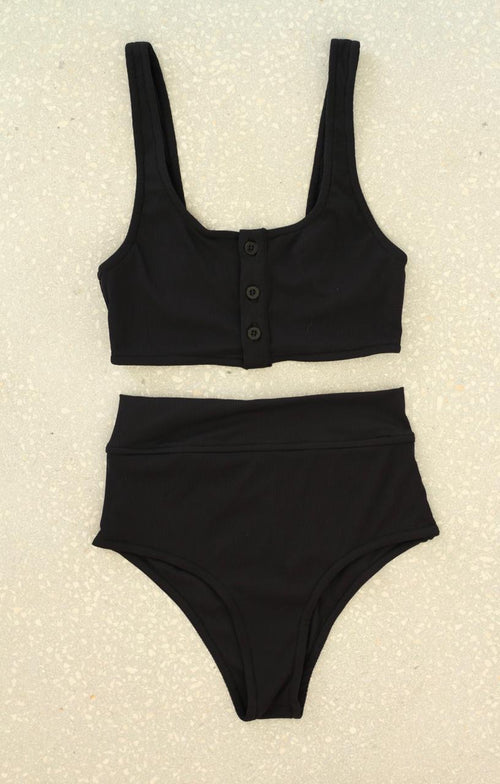 HIGH WAISTED LUXE BIKINI - TOP